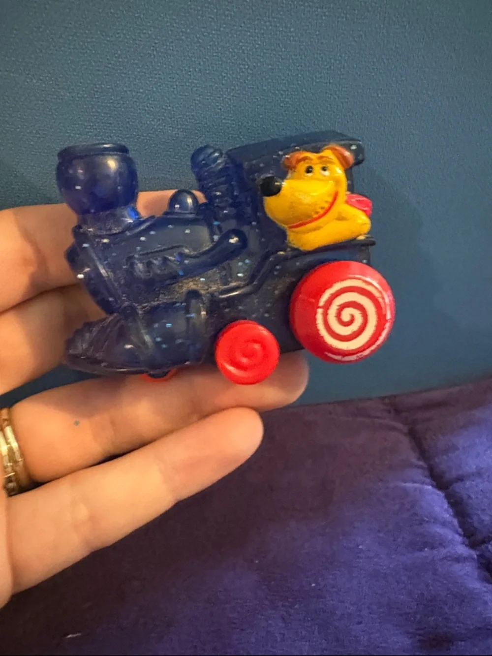 BACK TO THE FUTURE EINSTEIN’S TRAVELING TRAIN -McDonalds 1991 Toy VINTAGE FIGURE